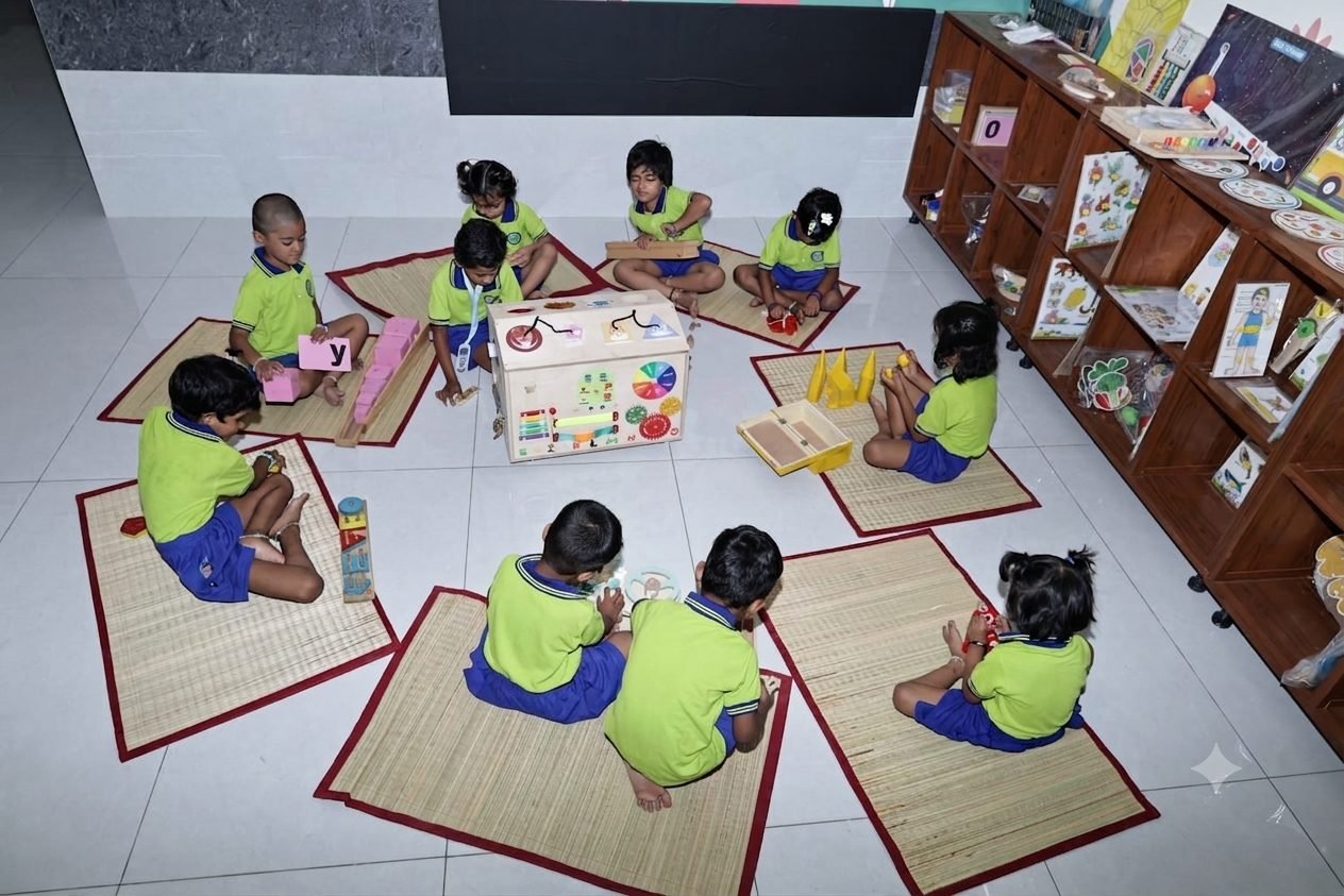 Children at SPN AlphabetZ preschool in Pallikaranai, Chennai